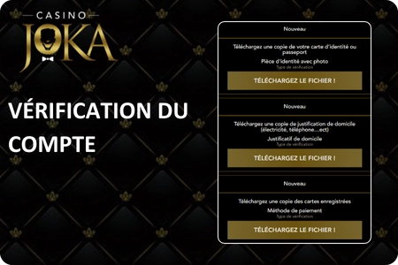 Vérification du compte Joka Casino